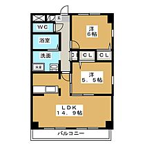 ソシア大口  ｜ 愛知県北名古屋市井瀬木鴨（賃貸マンション2LDK・3階・60.00㎡） その2