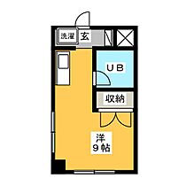 杉荘マンション  ｜ 愛知県北名古屋市鹿田（賃貸マンション1R・3階・19.00㎡） その2