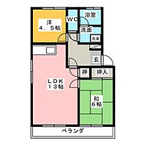 コーポ北浦  ｜ 愛知県北名古屋市九之坪北浦（賃貸マンション2LDK・2階・52.00㎡） その2