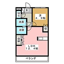 ドマーニ壱番館  ｜ 愛知県北名古屋市九之坪天下地（賃貸マンション1LDK・2階・41.28㎡） その2