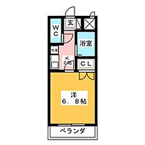 ハイツクレール  ｜ 愛知県北名古屋市鹿田神明附（賃貸マンション1K・1階・22.28㎡） その2