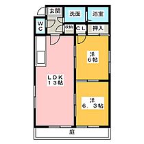 六ツ師中屋敷625－1貸家  ｜ 愛知県北名古屋市六ツ師中屋敷（賃貸一戸建2LDK・1階・53.46㎡） その2