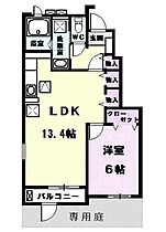 ベルタＫＹ  ｜ 愛知県北名古屋市宇福寺天神（賃貸アパート1LDK・1階・45.89㎡） その2