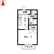 Casa　Largo坂巻  ｜ 愛知県北名古屋市鹿田坂巻（賃貸アパート1K・2階・25.20㎡） その2