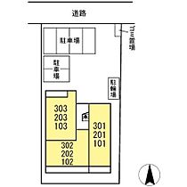 ウィスティリア 101 ｜ 愛知県北名古屋市鹿田藤の木54番、55番2（賃貸アパート1LDK・1階・40.43㎡） その3