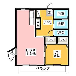 間取図画像 1LDK