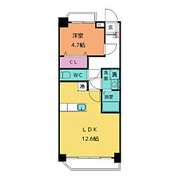 グランデール・M 1LDKの間取図画像