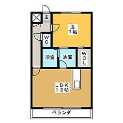 TMBld3 1LDKの間取図画像