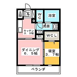グランシエスタ 1LDKの間取図画像