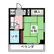 大嶽弥富マンション  ｜ 愛知県弥富市鯏浦町上六（賃貸マンション1K・2階・19.35㎡） その2