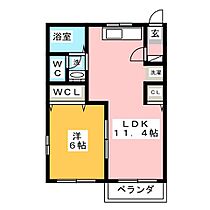 コーポウサミ　Ｂ棟  ｜ 愛知県弥富市鯏浦町下六（賃貸アパート1LDK・1階・38.83㎡） その2