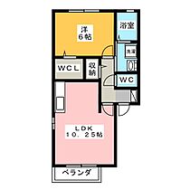 セジュールひまわりII  ｜ 愛知県弥富市五明２丁目（賃貸アパート1LDK・2階・41.27㎡） その2