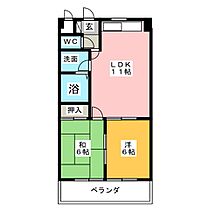 バンクビル  ｜ 愛知県弥富市五明町築留（賃貸マンション2LDK・4階・49.50㎡） その2