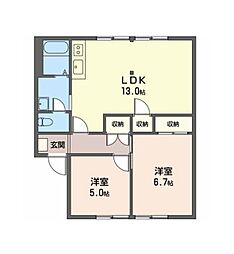 間取図画像 2LDK