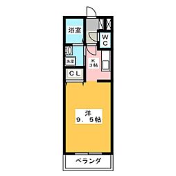 SerieC ワンルームの間取図画像