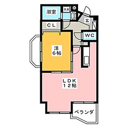 U.H.Palace 1LDKの間取図画像