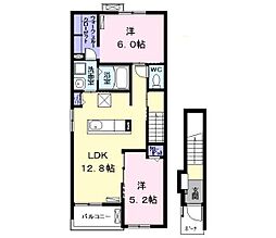 SixStone 2LDKの間取図画像