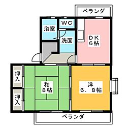 間取図画像 2DK