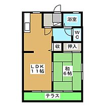 シーフィールドI　Ａ  ｜ 静岡県静岡市葵区与一５丁目（賃貸アパート1LDK・2階・40.92㎡） その2