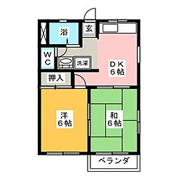 間取図画像 2DK