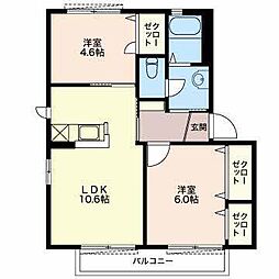 間取図画像 2LDK