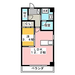 N-GLANZ 1LDKの間取図画像