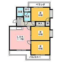 エクセルシオールII  ｜ 静岡県静岡市葵区竜南１丁目（賃貸マンション3LDK・4階・58.14㎡） その2