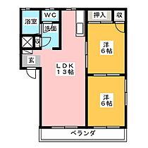 コモンシティ千代田  ｜ 静岡県静岡市葵区上土１丁目（賃貸アパート2LDK・1階・56.00㎡） その2