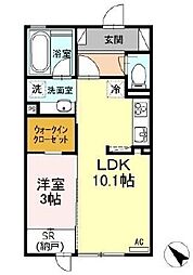 リラクオーレ 1LDKの間取図画像