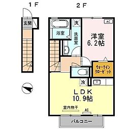 ステラ2 1LDKの間取図画像