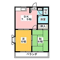 ホワイトビラ御門台  ｜ 静岡県静岡市清水区御門台（賃貸アパート2DK・2階・37.26㎡） その2