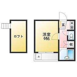 ファインコートK 1Kの間取図画像