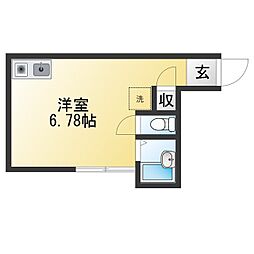 ステラファースト草薙 ワンルームの間取図画像