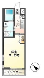 フォルビート 1Kの間取図画像