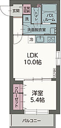 レジェンド 1LDKの間取図画像
