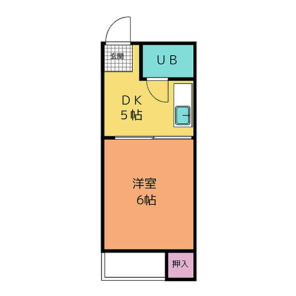 コーヨーコーポ桜が丘 ｜静岡県静岡市清水区桜が丘町(賃貸マンション1DK・2階・22.68㎡)の写真 その2