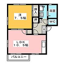 サニーコートＡ  ｜ 静岡県静岡市清水区蒲原（賃貸アパート1LDK・2階・43.38㎡） その2