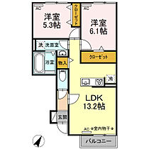 ア・ラ・メゾン  ｜ 静岡県静岡市清水区西大曲町（賃貸アパート2LDK・1階・55.73㎡） その2