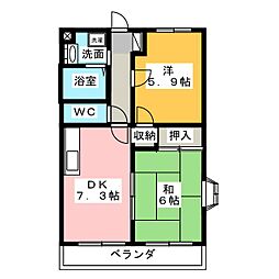 間取図画像 2DK
