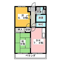 間取図画像 2DK