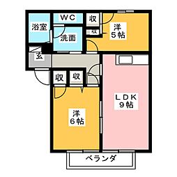 間取図画像 2LDK