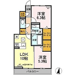 間取図画像 2LDK