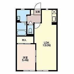間取図画像 1LDK