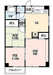 EagleMiho 3DKの間取図画像
