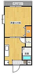 アネックスヤマイチ 1DKの間取図画像