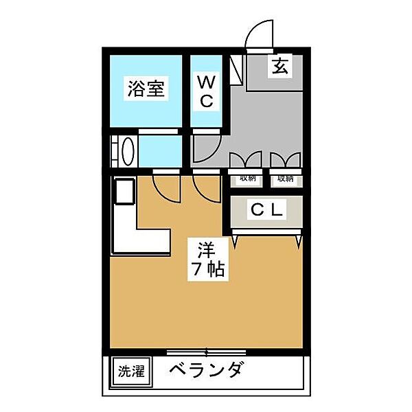 静清第1ハイツ ｜静岡県静岡市駿河区馬渕２丁目(賃貸マンション1R・1階・23.92㎡)の写真 その2