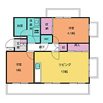 ヴィラ中原  ｜ 静岡県静岡市駿河区中原（賃貸マンション2LDK・4階・60.20㎡） その2