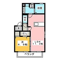 エルシャンブル  ｜ 静岡県静岡市駿河区下島（賃貸アパート1LDK・1階・40.43㎡） その2