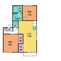 間取図画像 2LDK