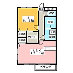 間取図画像 1LDK
